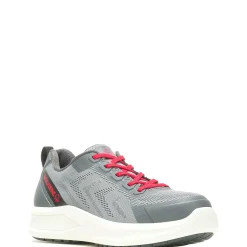 Wolverine Bolt DuraShocks&reg; Knit CarbonMax&reg; Work Shoe Grey/Red Fashion