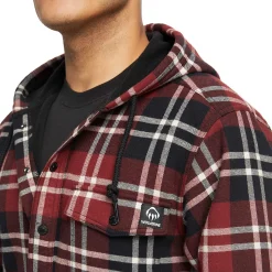 Wolverine Bucksaw Bonded Shirt Jac Garnet Plaid Discount