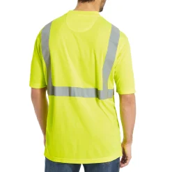 Wolverine Caution Short Sleeve Tee - Packaged Hi Vis Green Sale