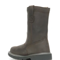 Wolverine Floorhand Waterproof Steel-Toe 10" Wellington Dark Brown Discount