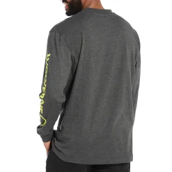 Wolverine Graphic Long Sleeve - Sleeve Logo Dark Grey Heather Best Sale