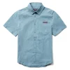 Wolverine Grayson II Short Sleeve Chambray Shirt Blue Shadow Shop