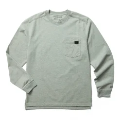 Wolverine Guardian Cotton&trade; Long Sleeve Pocket Tee Light Grey Heather Cheap