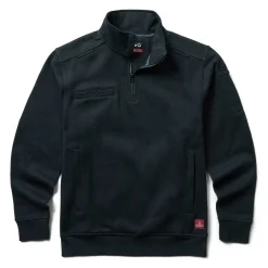 Wolverine Job Shirt Quarter Zip Black Fashion