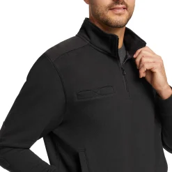 Wolverine Job Shirt Quarter Zip Black Fashion