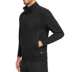 Wolverine Job Shirt Quarter Zip Black Fashion