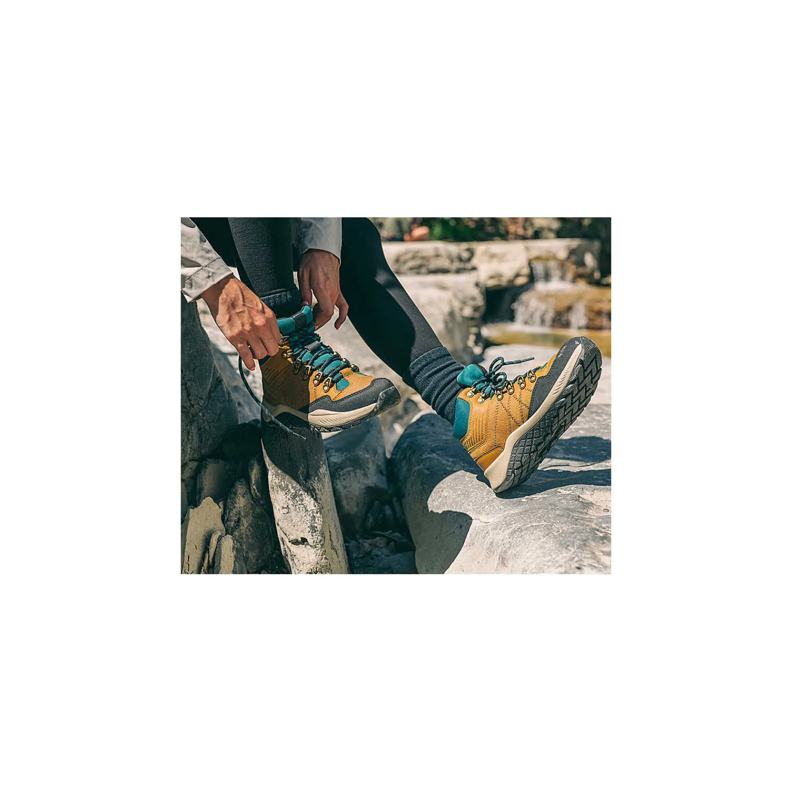 Wolverine Luton Waterproof Hiker Gold/Teal New