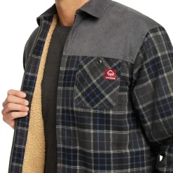 Wolverine Marshall II Sherpa Lined Zip Shirt-Jac Granite Plaid Online