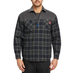 Wolverine Marshall II Sherpa Lined Zip Shirt-Jac Granite Plaid Online
