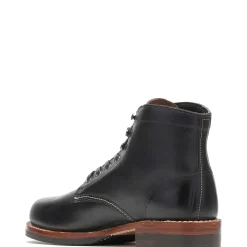 Wolverine 1000 Mile Plain-Toe Classic Boot Black Leather Fashion