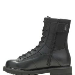 Wolverine 8" DuraShocks&reg; Lace-to-toe Side Zip Boot Black New