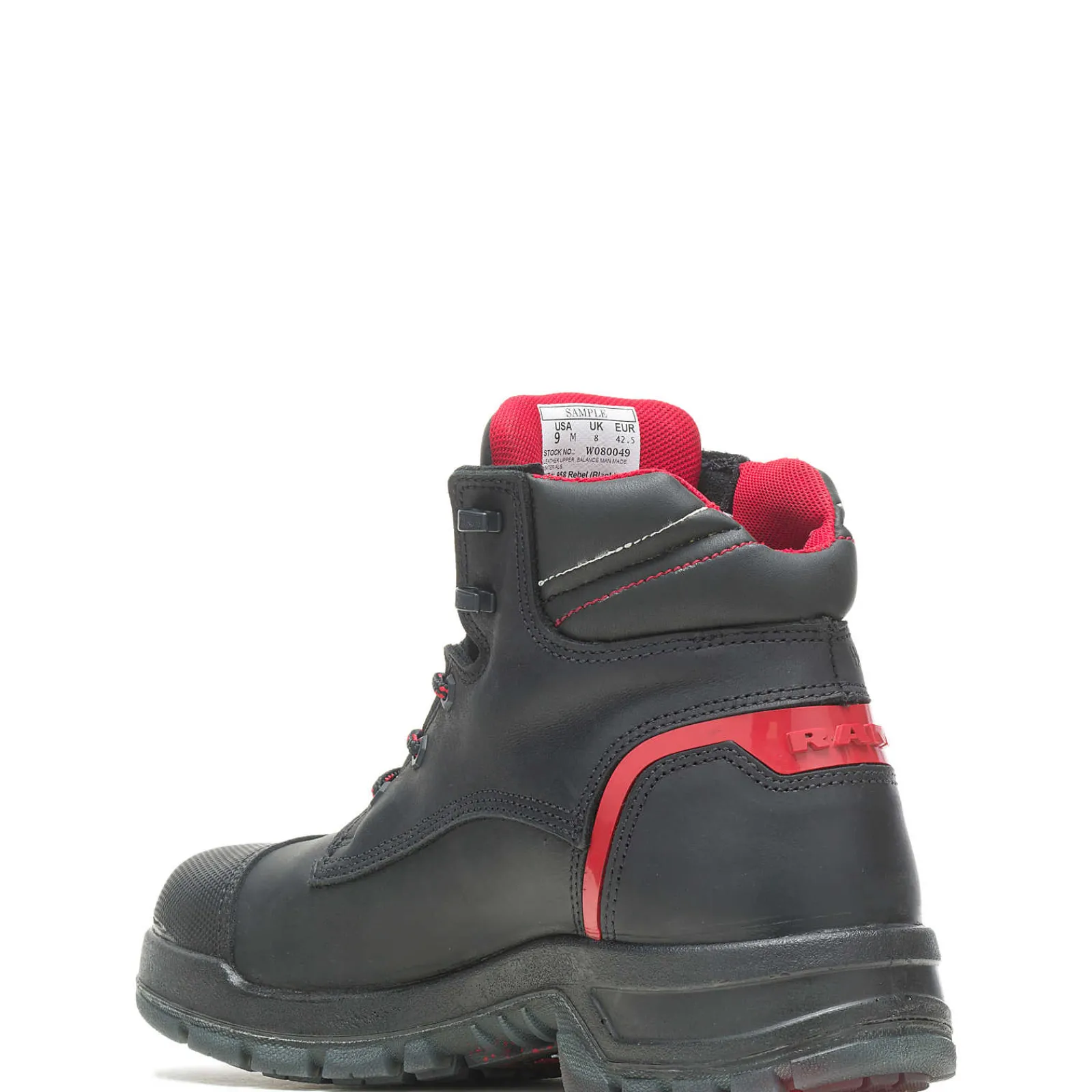 Wolverine Ram Trucks Collection - Rebel Safety Toe Work Boot Black/Red Online
