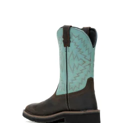 Wolverine Rancher Arrow Steel-Toe Wellington Work Boot Aqua Hot