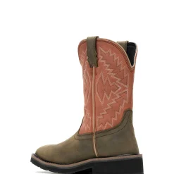 Wolverine Rancher Arrow Steel-Toe Wellington Work Boot Rose Best Sale