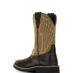 Wolverine Rancher Eagle Waterproof Steel-Toe Wellington Work Boot Gravel/Tan Online