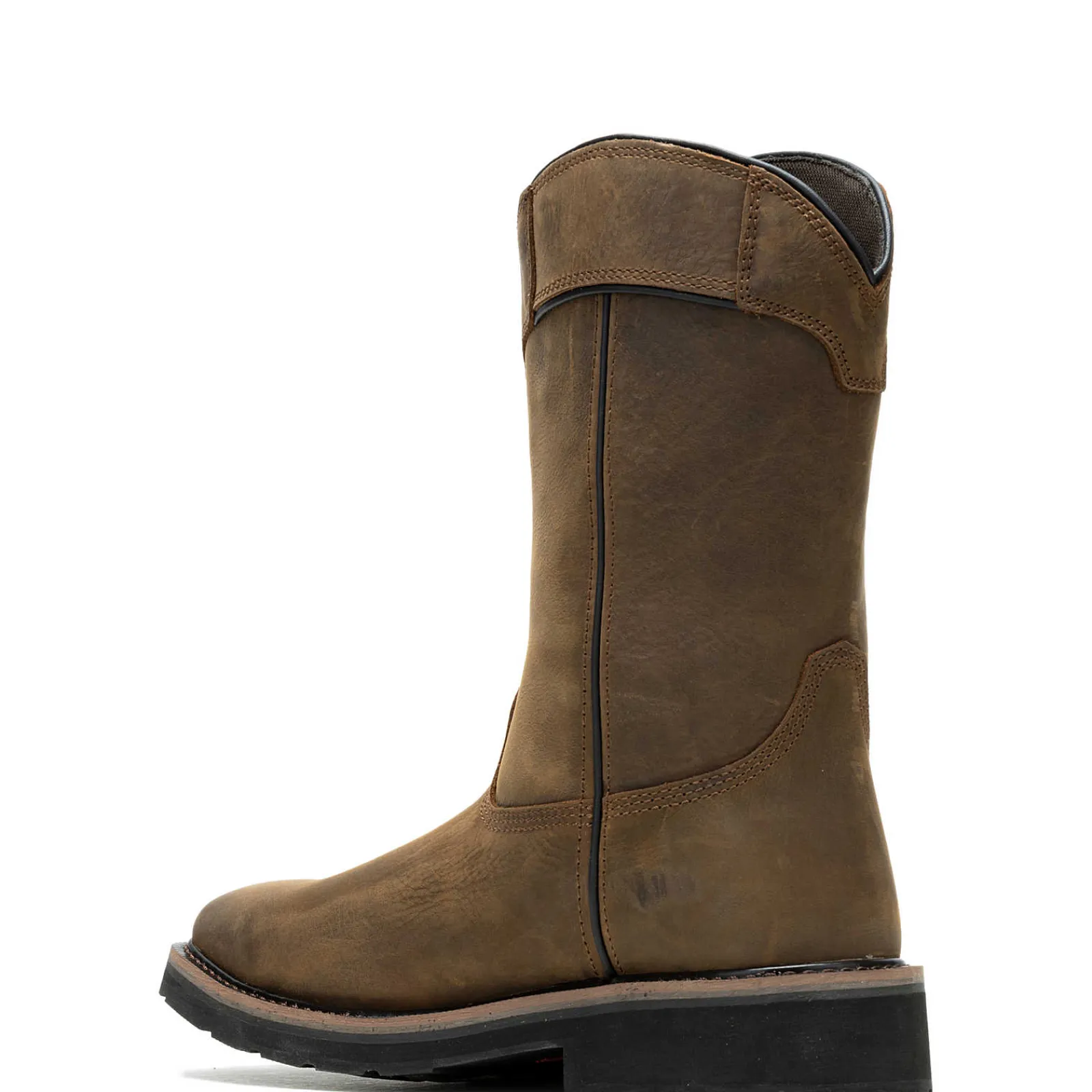 Wolverine Rancher Pull-Tab Waterproof Steel-Toe Wellington Work Boot Dark Coffee Cheap