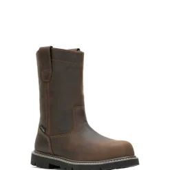 Wolverine Revival Composite-Toe Work Wellington Dark Brown New