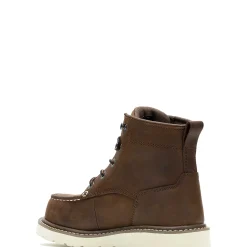 Wolverine Trade Wedge Unlined 6" Moc-Toe Composite-Toe Work Boot Dark Brown Best Sale