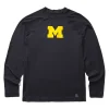 Wolverine X Valiant University Of Michigan Sun-Stop Eco Long Sleeve Tee Dark Navy Fashion