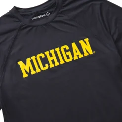 Wolverine X Valiant University Of Michigan Sun-Stop Eco Short Sleeve Tee Dark Navy Shop